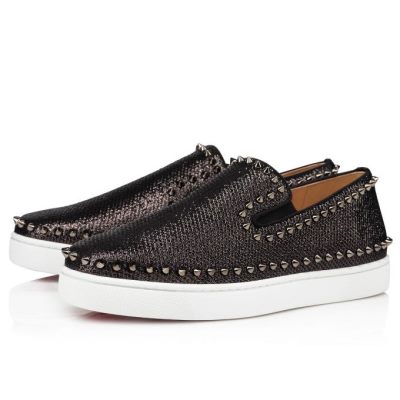 Zapatos De Barco Pik Christian Louboutin Hombre - Negros - 3190384BK01